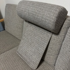 ソファ3人掛けヘッドレスト付ニトリの画像