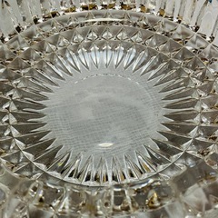 【期間限定 新品未使用】クリスタルデザインのカットガラス灰皿①の画像