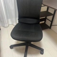 【デスク＋チェア付き】一体型収納棚付き 学習机／作業机の画像