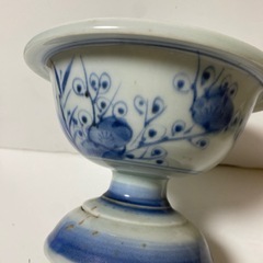 骨董品　古伊万里　亀寿図　染付　盃洗　縁起物の画像