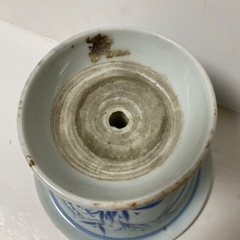骨董品　古伊万里　亀寿図　染付　盃洗　縁起物の画像