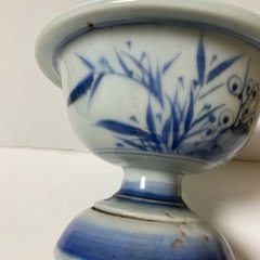 骨董品　古伊万里　亀寿図　染付　盃洗　縁起物の画像