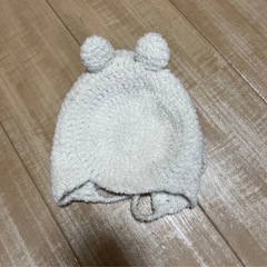 くま耳ボンネット　ベビー帽子　ボンネットの画像