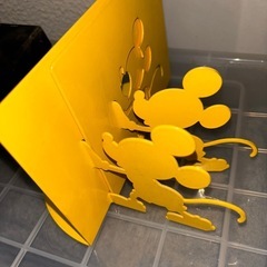 ミッキー ブックスタンド 2個 ブックエンドの画像