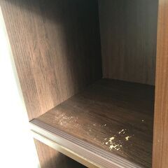 ベルメゾン フラップキャビネット 木製 収納棚の画像