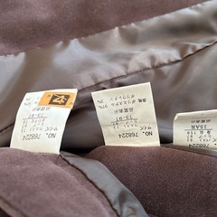 スエード風ブラウン3点スーツ13号の画像