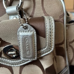 COACH バッグ F19861 ベージュ キャンバスの画像