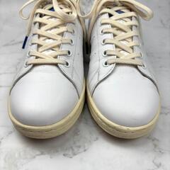 【入手困難】adidas アディダス ホワイト レザー スニーカー 27.5の画像