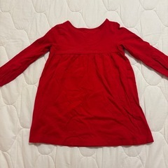 H&M 赤いワンピース 2T 90 クリスマスの画像