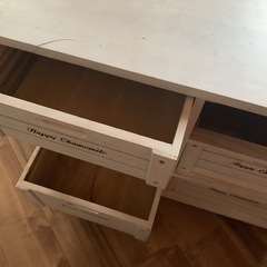 ❤️断捨離価格　早い者勝ちどちらからも引き出せるオシャレ　カントリー調　収納ラック収納棚キャビネット訳ありの画像