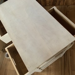 ❤️断捨離価格　早い者勝ちどちらからも引き出せるオシャレ　カントリー調　収納ラック収納棚キャビネット訳ありの画像