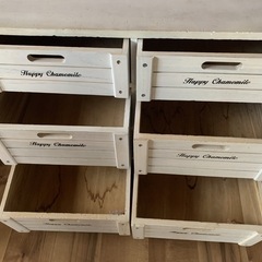 ❤️断捨離価格　早い者勝ちどちらからも引き出せるオシャレ　カントリー調　収納ラック収納棚キャビネット訳ありの画像