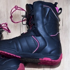 VAXPOT スノーボードブーツ 23cm ブラック ピンクの画像