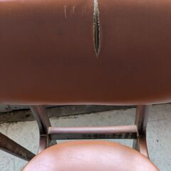 ダイニングチェア　椅子　レトロ　2脚　茶色の画像