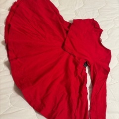 着用二回　H&M サンタ風赤ワンピース EUR 92の画像