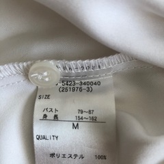レディース 半袖シャツ 白 Mの画像