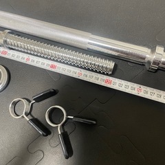 ダンベルシャフト　180、120cmの2本　穴径28mmの画像