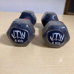 無料　ダンベル5kg  2個　Wakka Recreation製の画像