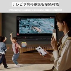 【カラオケマイク Bluetoothマイク２本無線マイク ミニ カラオケの画像