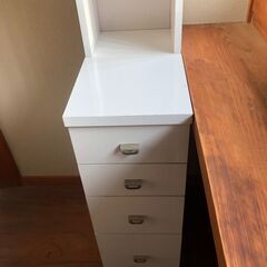 ベルメゾン  ダブル棚板サニタリーラック  ホワイトの画像