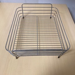 無料　水切りラック　ステンレスの画像