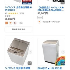 HW-DG75C ハイセンス 洗濯機 7.5きろキロの画像