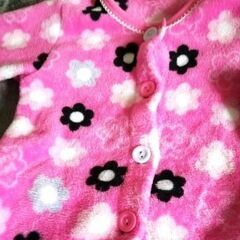 花柄　フリース　パジャマ 90　80　花柄　ふわふわ　女の子　まとめ売りの画像
