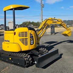 【ユンボ★コマツ PC30MR-2★ミニ油圧ショベル★3トンクラス★4WAYマルチ付き★茨城県発！下取り可能】の画像