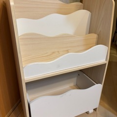 ※お取引中 子供用 絵本棚 キッズ収納ラック ニトリ ミア3の画像