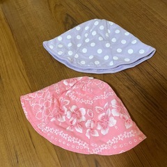 ハンドメイド　ベビー帽子の画像