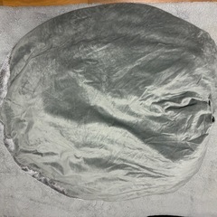 120cm クッションラグ グレーの画像