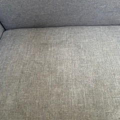 【汚れ少々】ニトリ／2人掛けソファ／ライトグレー／収納付き の画像