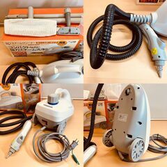 アイリスオーヤマ スチームクリーナー キャニスタータイプ STM-310W（欠品パーツあり）の画像