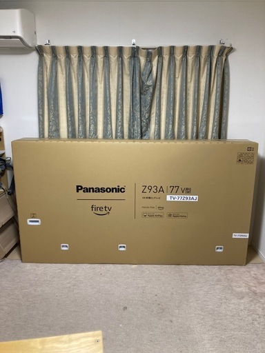 Panasonic Z93A 77V型 4K有機EL（Fire TV搭載）TV-77Z93AJ／箱あり