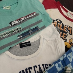 男の子　100 ロンT 長袖　半袖の画像