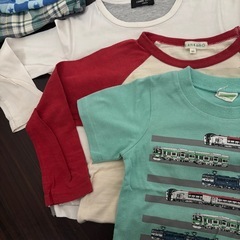 男の子　100 ロンT 長袖　半袖の画像