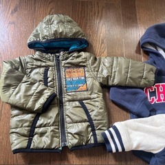 BOY⭐︎アウター3点セット⭐︎中綿ダウン⭐︎スタジャン⭐︎フリースパーカーの画像