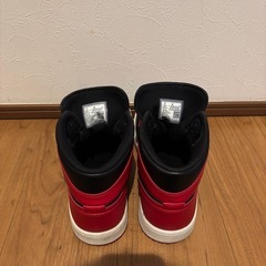 NIKE AIR JORDAN 1 MID "BRED" BLACK/GYM RED-WHITE 27cm　エアジョーダン1　ミッド　ブレッド の画像