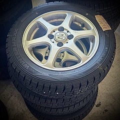 ⭐︎郵送可⭐︎ホイール付き スタッドレス・165/65R/14ダンロップウィンターMAX2021年後期 の画像