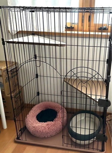 コーナンオリジナル オンライン キャットケージ二段