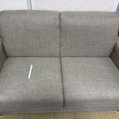 2人がけソファ グレーの画像