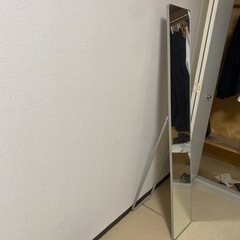 【中古品】スチールパイプスタンドミラーの画像