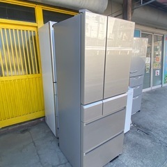 福岡市内-久留米-小郡配送無料　保証ありパナソニック Panasonic パーシャル搭載冷蔵庫 6ドア 470L シャンパンゴールド NR-F471PV-Nの画像