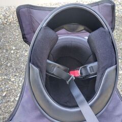 フルフェイスヘルメット 57-60cm e-met 黒 バイク 2020年製 オンロードの画像