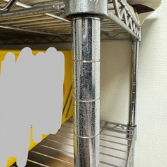 銀ラック　スチールラックの画像
