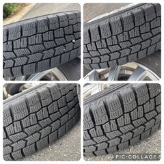 スタッドレスタイヤ❗️ 2023年製❗️ ダンロップ❗️ ホイール付き❗️ 4本セット❗️の画像