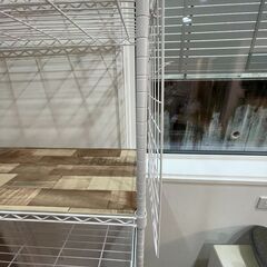 【値下げ】【アイリスオーヤマ】スチールラック（ツッパリポール付き）の画像