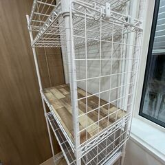 【値下げ】【アイリスオーヤマ】スチールラック（ツッパリポール付き）の画像