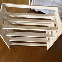 木製4段ラック　しぇシェルフの画像