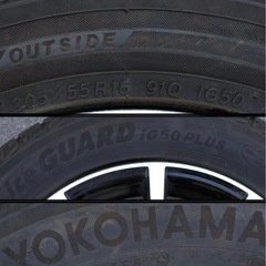 ホイールとタイヤ4本セットスタッドレス205/55R16の画像